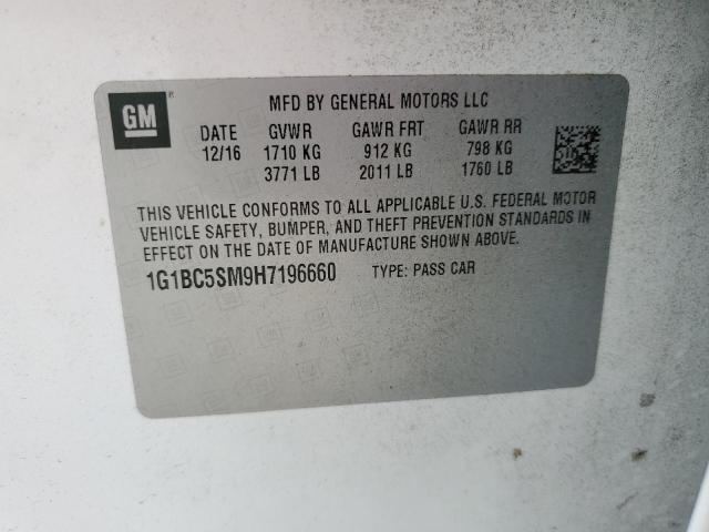 2017 CHEVROLET CRUZE LS - 1G1BC5SM9H7196660