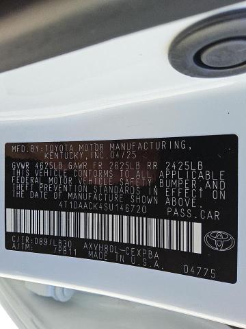 2025 TOYOTA CAMRY XSE 4T1DAACK4SU146720