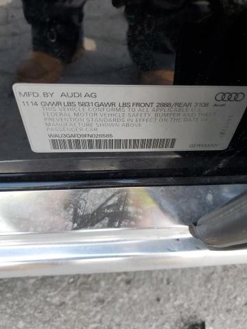 2015 AUDI A8 L QUATTRO WAU3GAFD9FN026565
