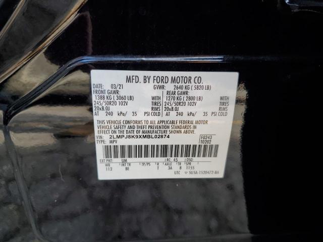 2021 LINCOLN NAUTILUS R 2LMPJ8K9XMBL02874