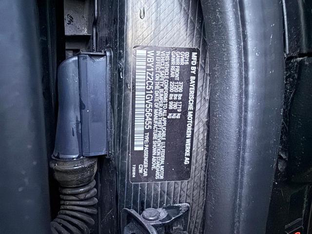2016 BMW I3 BEV WBY1Z2C51GV556455