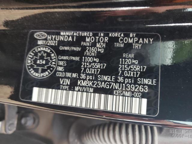 2022 HYUNDAI KONA SEL - KM8K23AG7NU139263