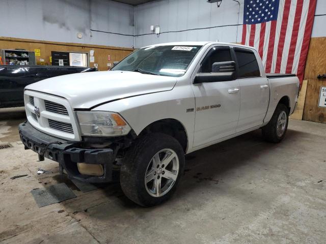 DODGE RAM 1500 S 2012 white crew pic gas 1C6RD7MT7CS204447 photo #1