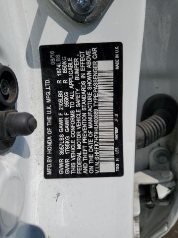2017 HONDA CIVIC EXL - SHHFK7H79HU400889