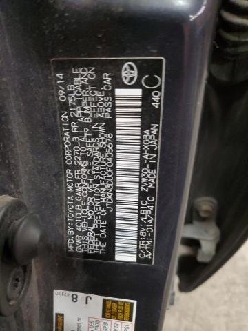 2015 TOYOTA PRIUS JTDKN3DU0F0405678