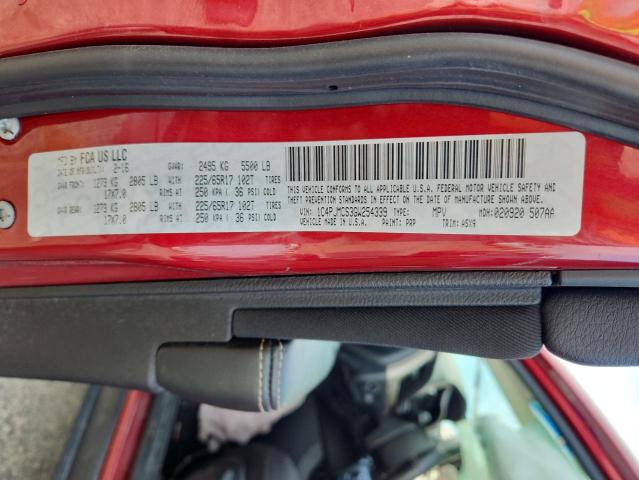 2016 JEEP CHEROKEE L 1C4PJMCS3GW254339