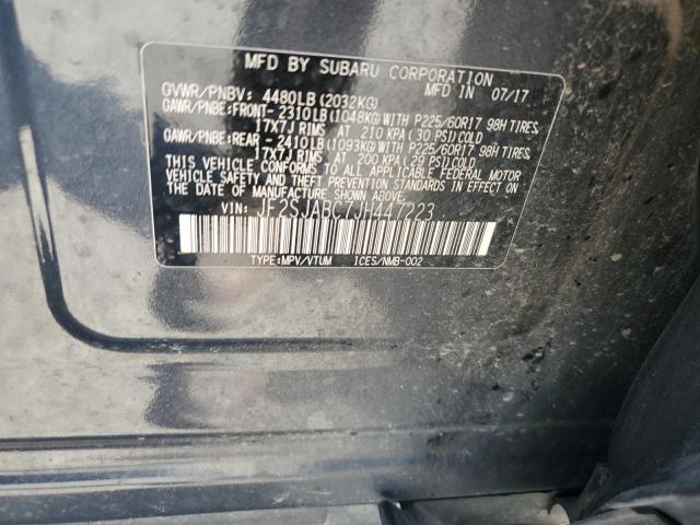 2018 SUBARU FORESTER 2 - JF2SJABC7JH447223