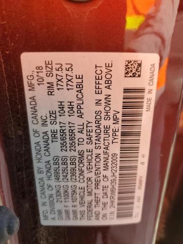 2018 HONDA CR-V LX 2HKRW6H39JH232009