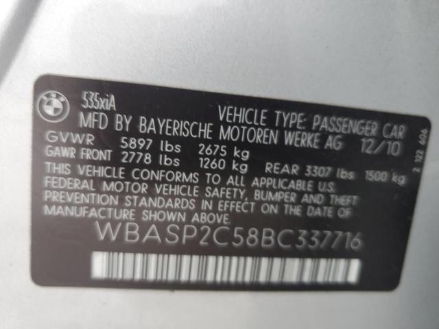 2011 BMW 535 XIGT - WBASP2C58BC337716