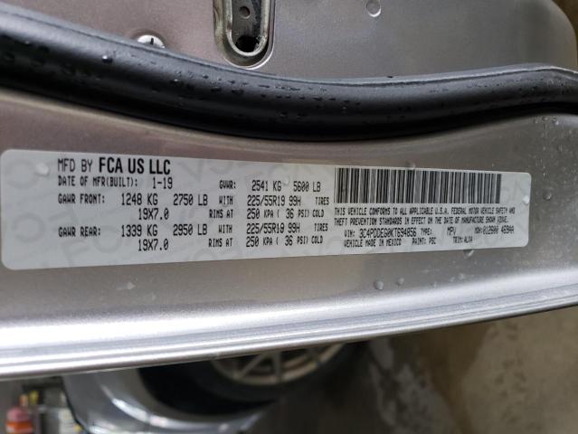 2019 DODGE JOURNEY GT 3C4PDDEG0KT694856