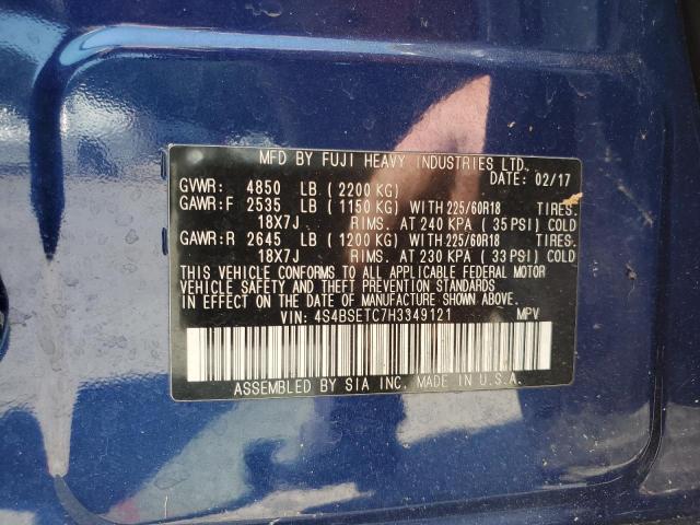 2017 SUBARU OUTBACK TO 4S4BSETC7H3349121