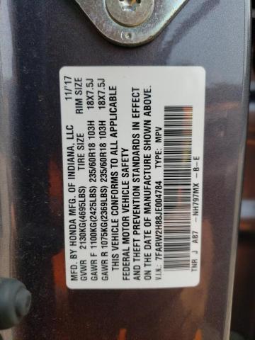 2018 HONDA CR-V EXL - 7FARW2H88JE004784