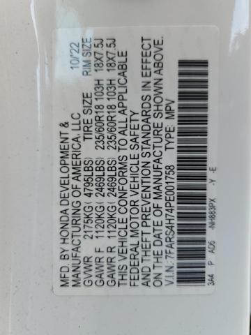 2023 HONDA CR-V EXL 7FARS4H74PE001758