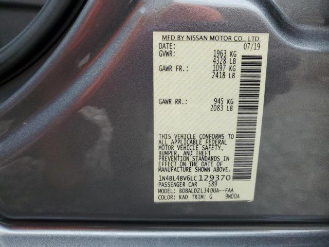 2020 NISSAN ALTIMA S 1N4BL4BV6LC129370
