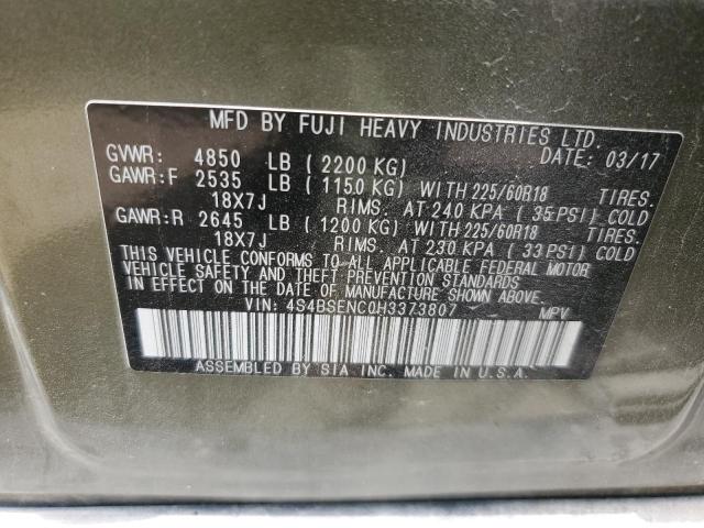 2017 SUBARU OUTBACK 3. 4S4BSENC0H3373807