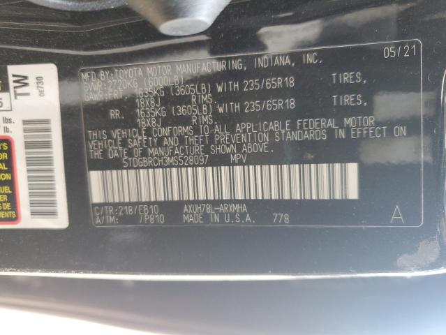 2021 TOYOTA HIGHLANDER - 5TDGBRCH3MS528097