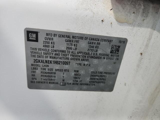 2017 GMC TERRAIN SL 2GKALNEK1H6210097