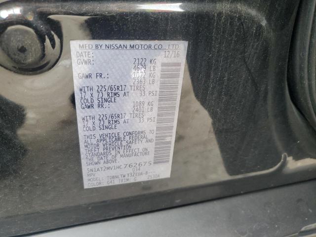 2017 NISSAN ROGUE SV 5N1AT2MV1HC762675