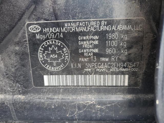 2014 HYUNDAI SONATA SE - 5NPEC4AC2EH947547