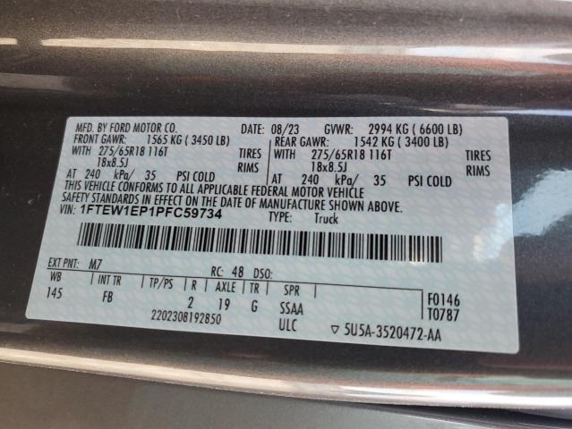 2023 FORD F150 SUPERCREW 1FTEW1EP1PFC59734