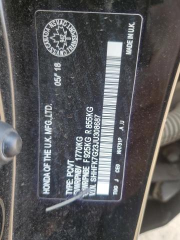 2018 HONDA CIVIC LX SHHFK7G23JU308687
