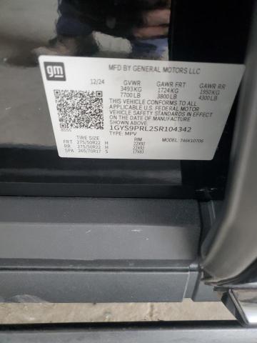 2025 CADILLAC ESCALADE S 1GYS9GRL1SR165472