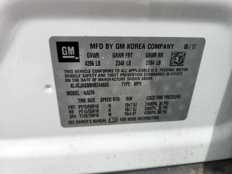 2017 BUICK ENCORE PREFERRED KL4CJASB8HB244665