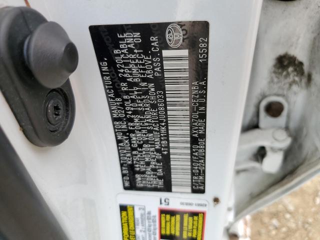 2018 TOYOTA CAMRY L - 4T1B11HK4JU086033