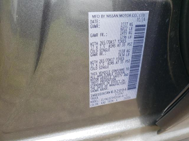 2024 NISSAN FRONTIER S - 1N6ED1EK5RN632094