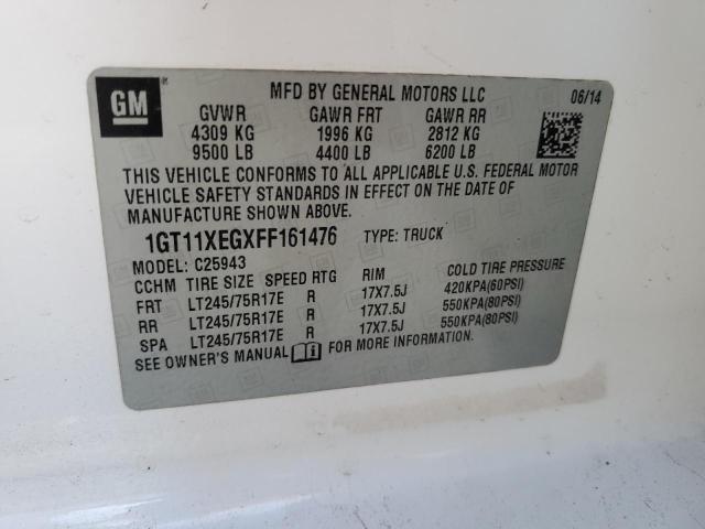 2015 GMC SIERRA C25 1GT11XEGXFF161476