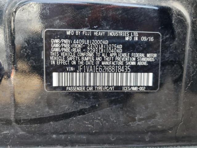 2017 SUBARU WRX PREMIU JF1VA1E62H8818435