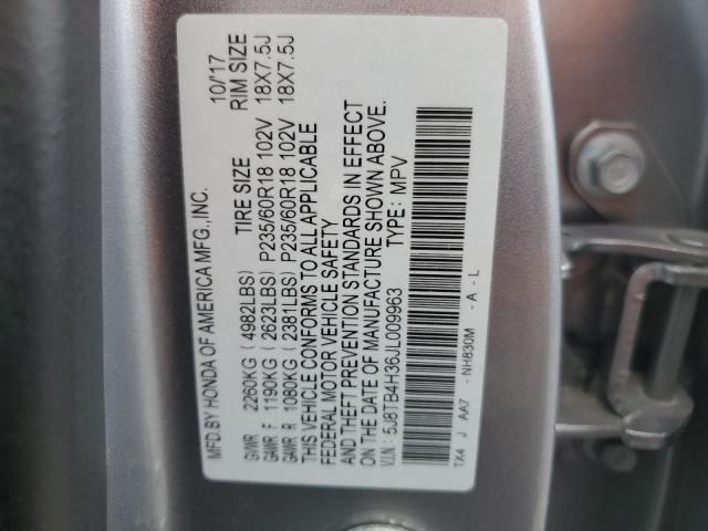 2018 ACURA RDX 5J8TB4H36JL009963