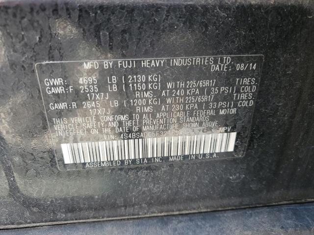 2015 SUBARU OUTBACK 2. 4S4BSADC5F3216541