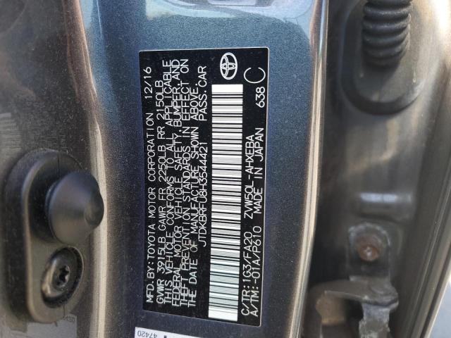 2017 TOYOTA PRIUS JTDKBRFU8H3544421