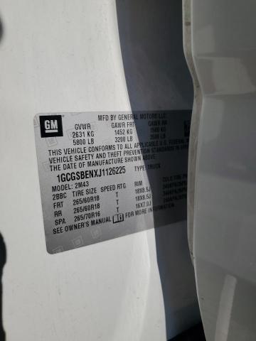 2018 CHEVROLET COLORADO 1GCGSBENXJ1126225