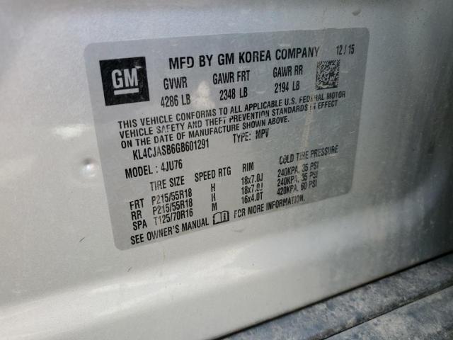 2016 BUICK ENCORE KL4CJASB6GB601291