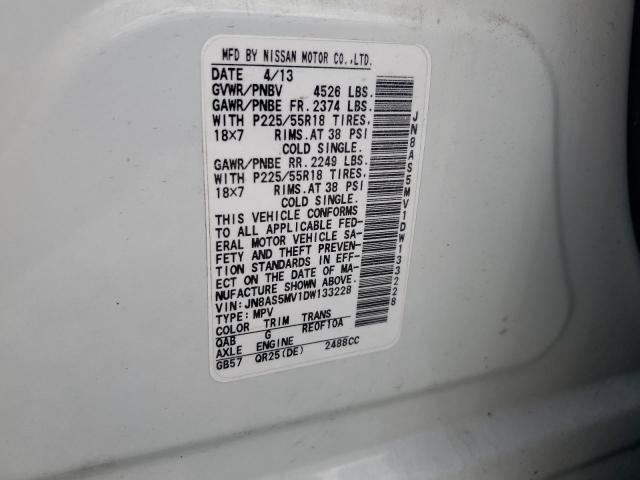 2013 NISSAN ROGUE S - JN8AS5MV1DW133228
