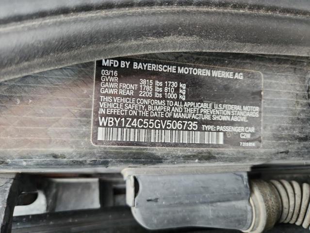 2016 BMW I3 REX - WBY1Z4C55GV506735