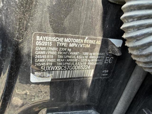 2016 BMW X3 XDRIVE2 - 5UXWX9C57G0D65224