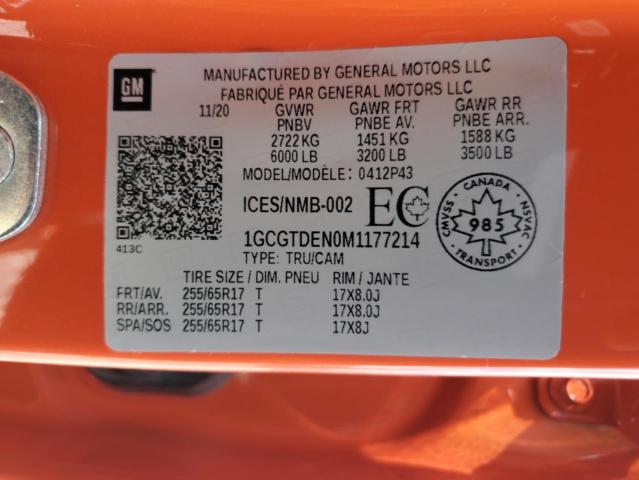 2021 CHEVROLET COLORADO Z71 #3270933425