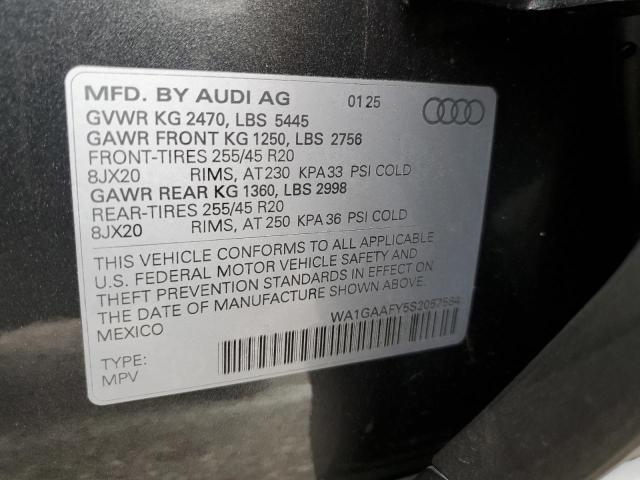 2025 AUDI Q5 PREMIUM 45 WA1GAAFY5S2057584