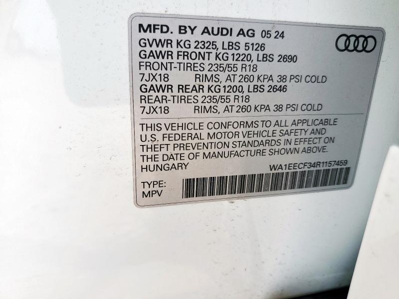 2024 AUDI Q3 PREMIUM PLUS S LINE 45 WA1EECF34R1157459
