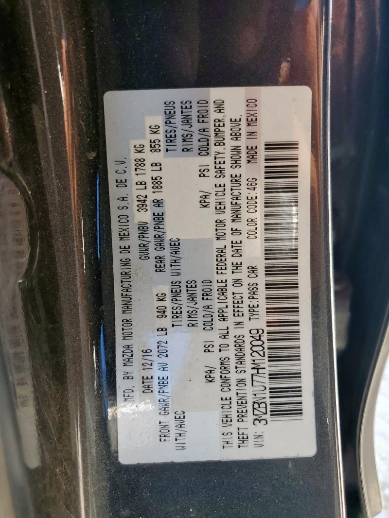 2017 MAZDA 3 SPORT 3MZBN1U77HM120049