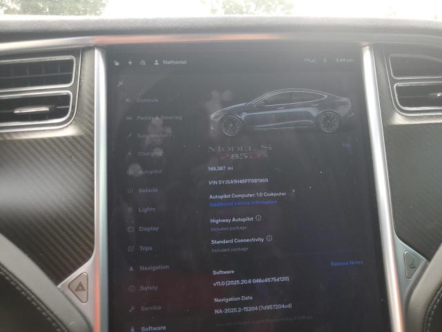 2015 TESLA MODEL S P8 5YJSA1H46FF081969