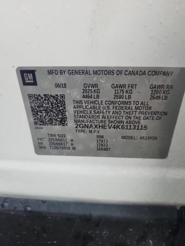 2019 CHEVROLET EQUINOX LS 2GNAXHEV4K6113115