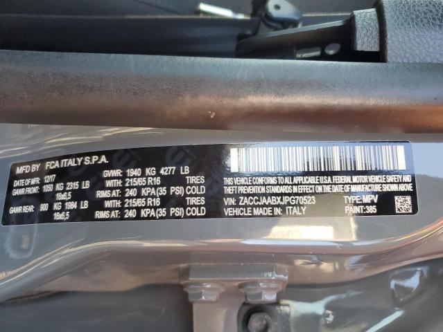 2018 JEEP RENEGADE S ZACCJAABXJPG70523