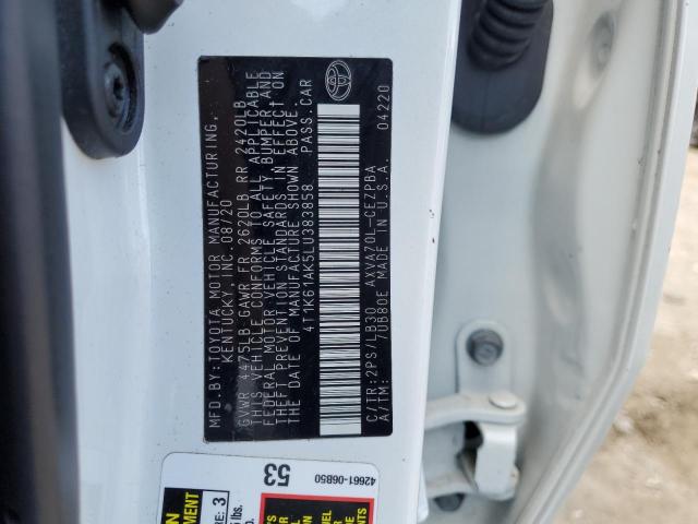 2020 TOYOTA CAMRY XSE 4T1K61AK5LU383858