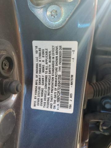 2018 HONDA CIVIC EX 19XFC2F72JE041255