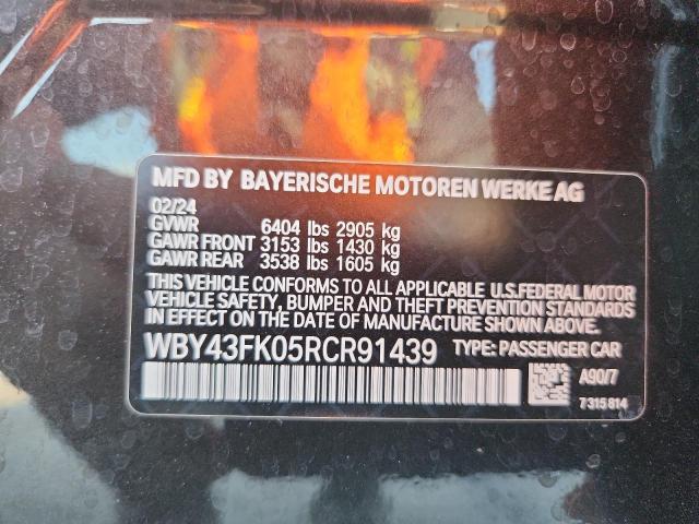 2024 BMW I5 M60 WBY43FK05RCR91439