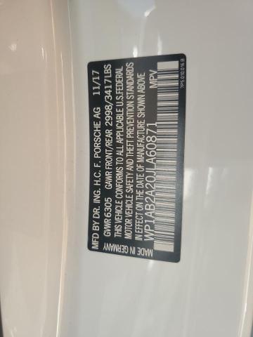 2018 PORSCHE CAYENNE S WP1AB2A20JLA60871